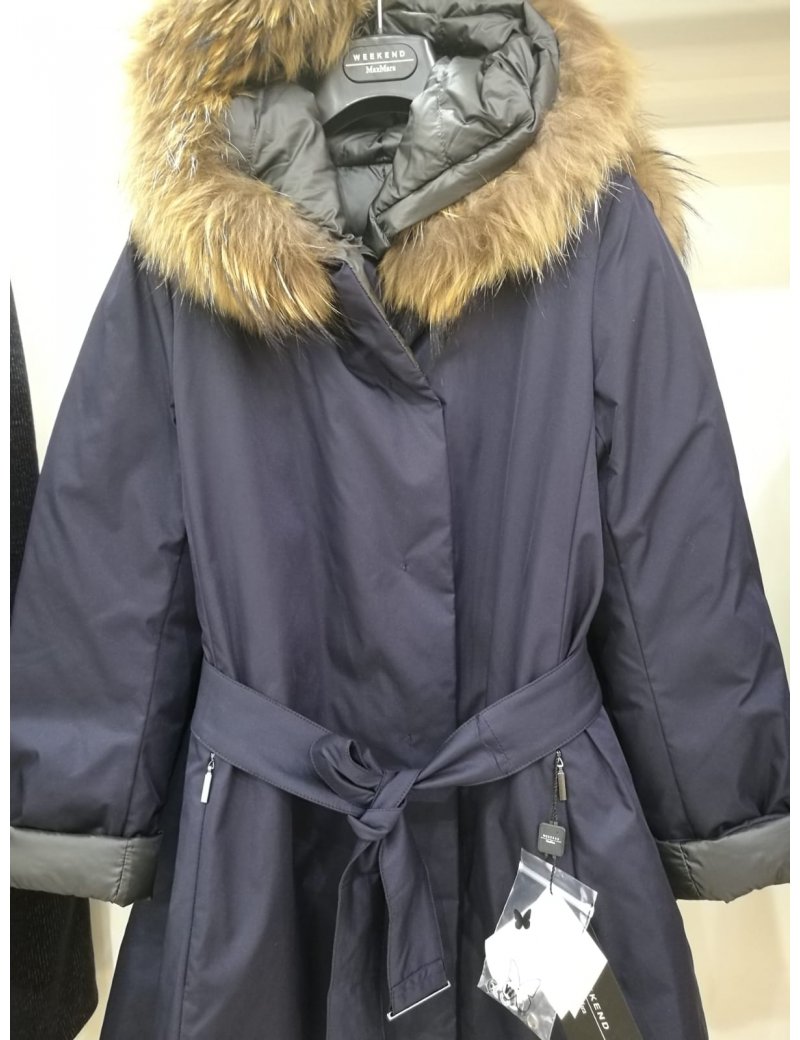 parka piuma cappuccio volpe weekend max mara